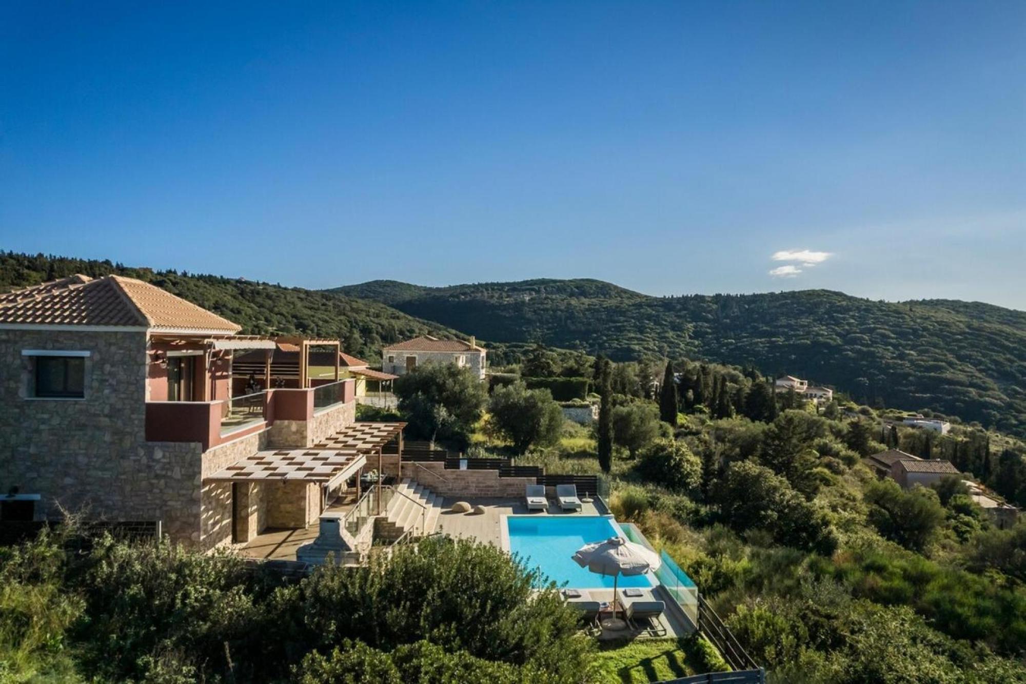Entheos Private Villa Fiskardo Kefalonia Greece Bagian luar foto