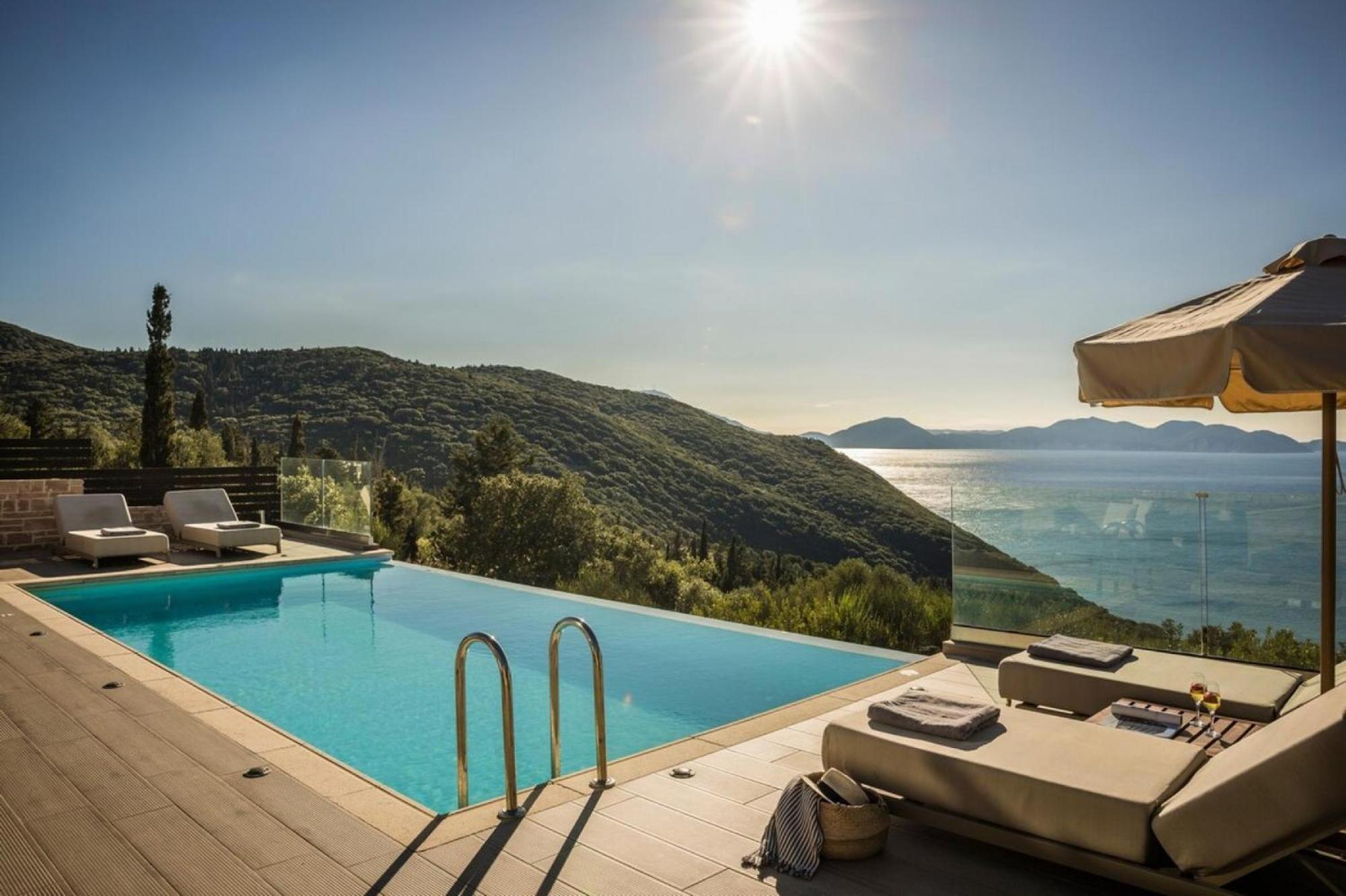 Entheos Private Villa Fiskardo Kefalonia Greece Bagian luar foto