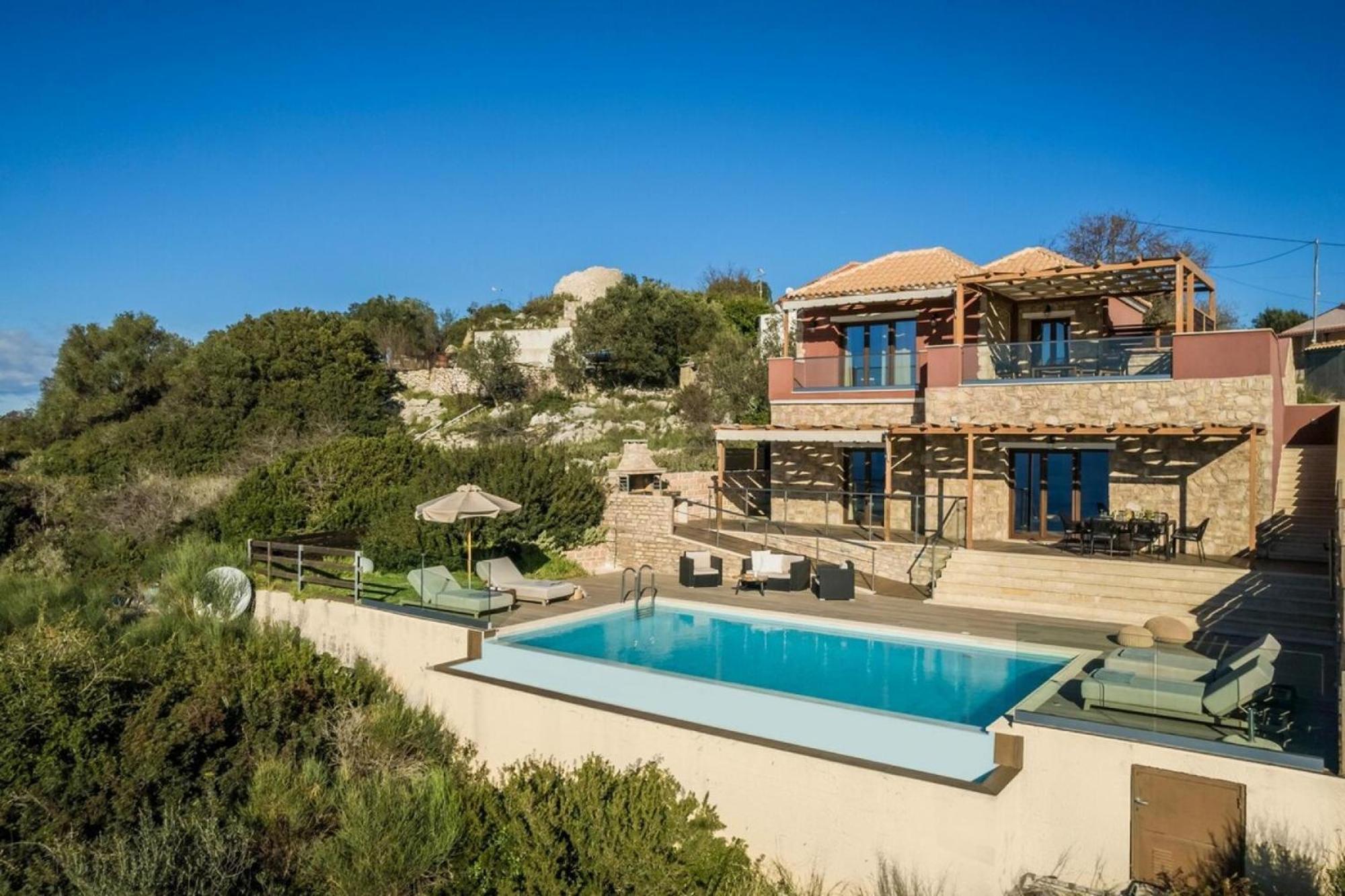 Entheos Private Villa Fiskardo Kefalonia Greece Bagian luar foto